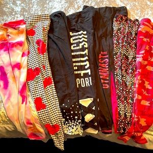 Lot of 7 girls leggings sizes 10-12